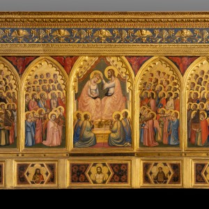 GIOTTO Incoronazione della Vergine tra angeli e santi (Polittico Baroncelli), post 1328 Firenze, Basilica di Santa Croce