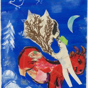 Marc Chagall, Couple à la chèvre rouge, v. 1970 Gift of Mme Meret Meyer, 2022 Photo: Centre Pompidou, MNAM-CCI/Janeth Rodriguez-Garcia/ Dist. RMN-GP © Adagp, Paris