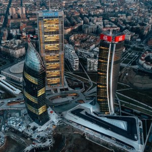 City Life Le 3 torri progettate da/the 3 towers designed by Arata Isozaki Zaha Hadid Daniel Libeskind