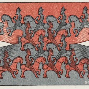 MAURITS CORNELIS ESCHER Cavaliere, 1946 Collezione/collection M.C. Escher Foundation, Paesi Bassi/Netherlands ©2023 The M.C. Escher Company. All rights reserved