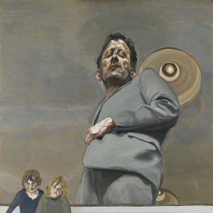 LUCIAN FREUD Reflection with two children (Self-portrait), 1965 Museo Nacional Thyssen-Bornemisza, Madrid ©The Lucian Freud Archive All rights reserved 2022/Bridgeman Images