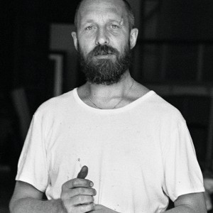 GEORG BASELITZ Georg Baselitz in his studio at Schloß Derneburg, 1984 Ph: Benjamin Katz