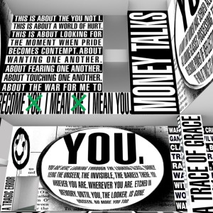 Digital rendering Barbara Kruger‘s Thinking of You . I Mean Me. I Mean You.  The Museum of Modern Art, New York, 2022  Courtesy the artist