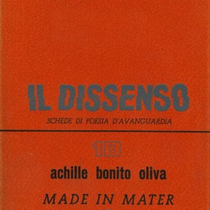 ACHILLE BONITO OLIVA Made in mater Sampietro, 1967