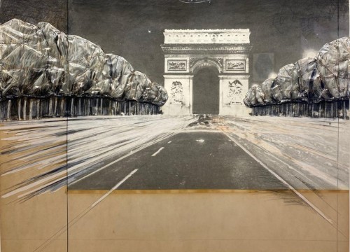CHRISTO Progetto per  Champs-Elysées, 1969