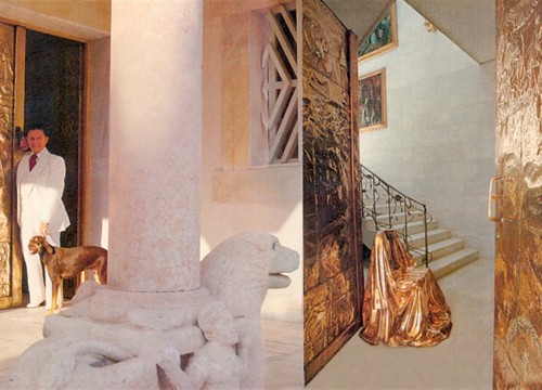 Alexander Iolas nella sua villa ad Atene/in his villa in Athens