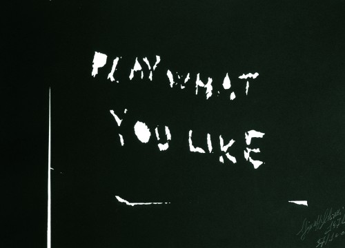 GIUSEPPE CHIARI Play What You Like, 1971 Exempla, Firenze