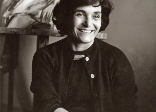 MARIA LAI - nel suo studio/in her atelier, Cagliari metà/half '50, Courtesy Archivio Maria Lai 