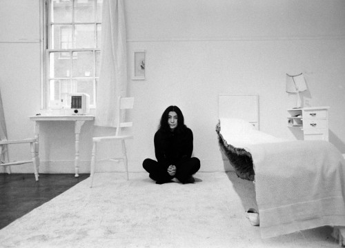 YOKO ONO con/with Half A Room, 1967  Half a wind show, Lisson Gallery, London, 1967 Ph: ©Clay Perry ©Yoko Ono